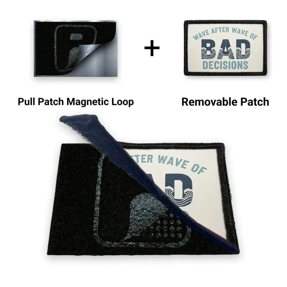 Pull Patch Wave After Wave of Bad Decisions patch 3x2 krydstogt
