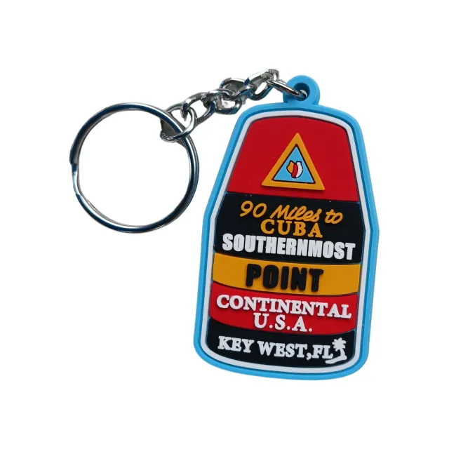 Vagabond Heart Key West nøglering bøje 3D PVC