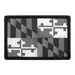 Pull Patch Maryland State Flag patch sort hvid 3x2