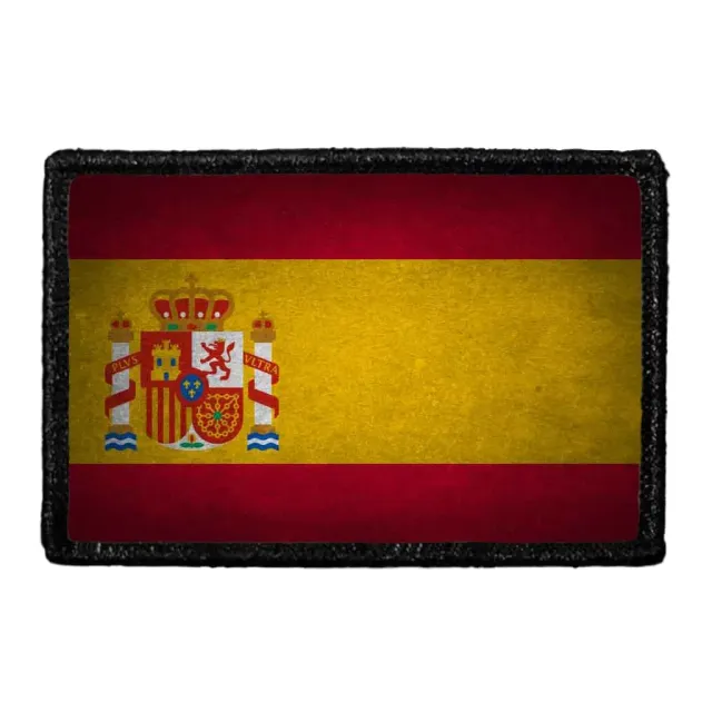 Pull Patch Spain Flag patch farve distressed velcro