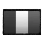 Pull Patch Italy Flag sort hvid patch velcro