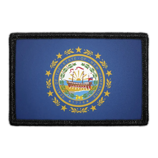 Pull Patch New Hampshire flag patch farve velcro