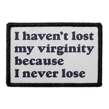 Pull Patch I Never Lose patch med velcro 76 mm sjov