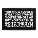 Pull Patch Gym Addict patch velcro 7,6x5 cm