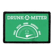 Pull Patch Drunk-O-Meter patch grøn vintage