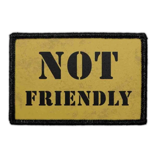 Pull Patch Not Friendly patch med velcro