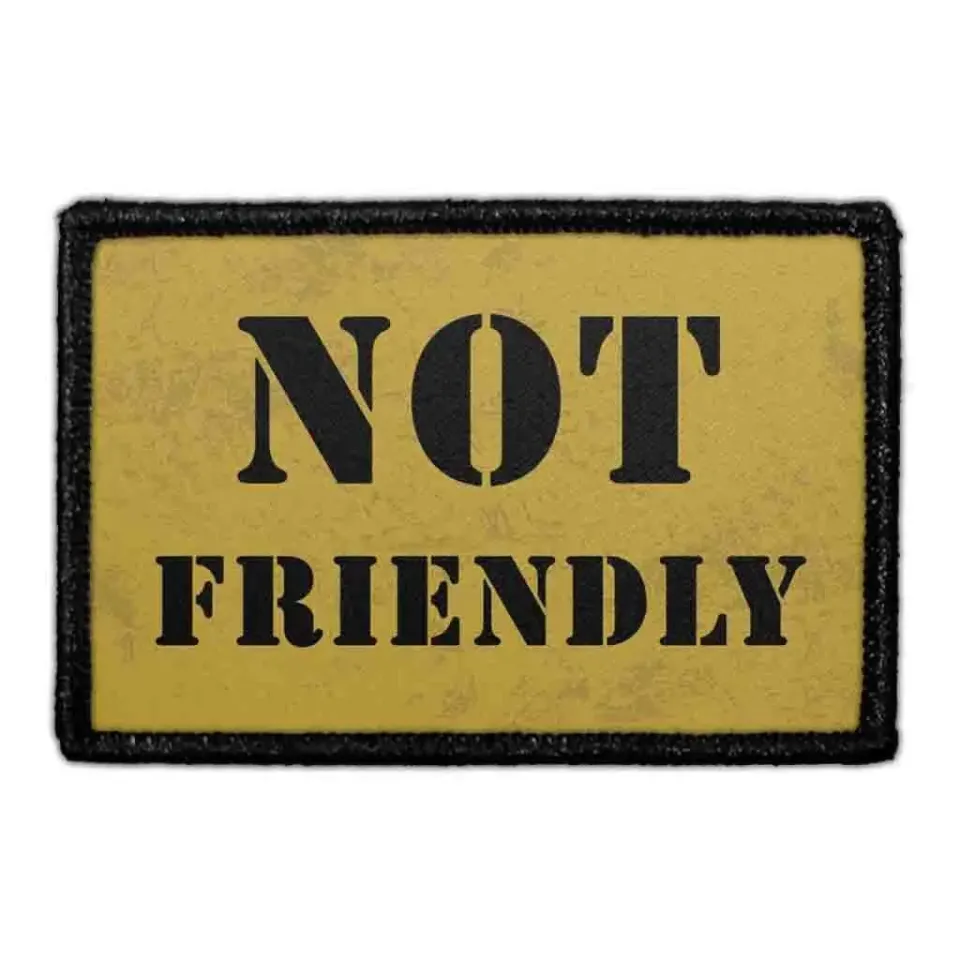 Pull Patch Not Friendly patch med velcro