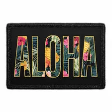Pull Patch Aloha Floral patch velcro 3x2 polyester