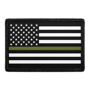 Pull Patch Flag Military patch med velcro