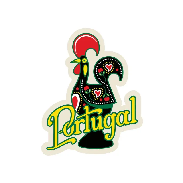 Vagabond Heart Portugal vinyl klistermærke mat 76 mm