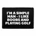 Pull Patch I'm A Simple Man patch 76x51 mm sjov golf
