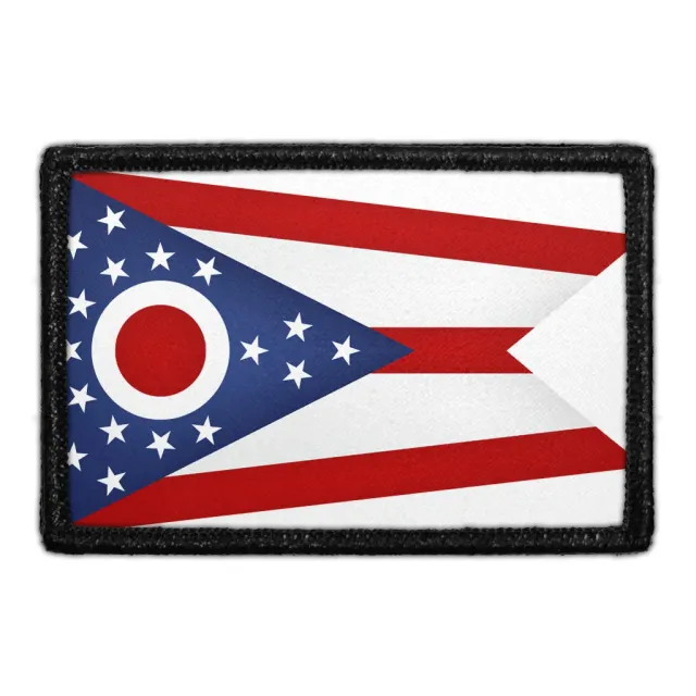 Pull Patch Ohio State Flag patch farvet velcro