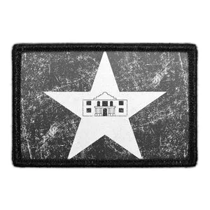 Pull Patch San Antonio City Flag patch sort hvid