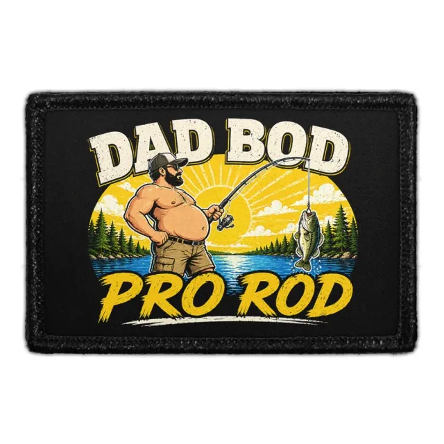 Pull Patch Dad Bod Pro Rod patch 3x2 humor