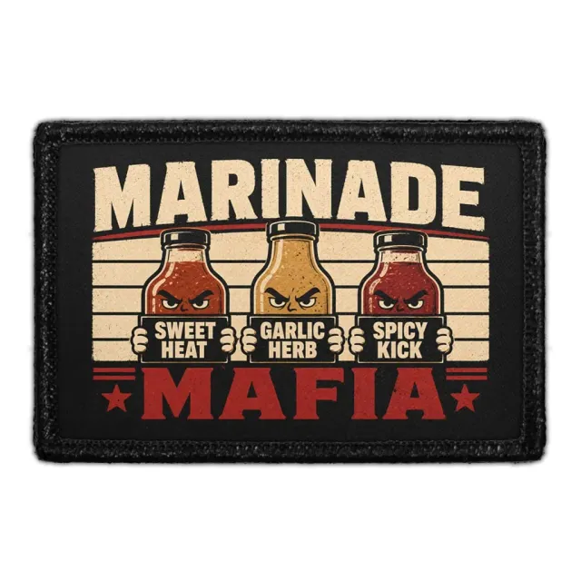 Pull Patch Marinade Mafia patch grill med velcro 76 mm