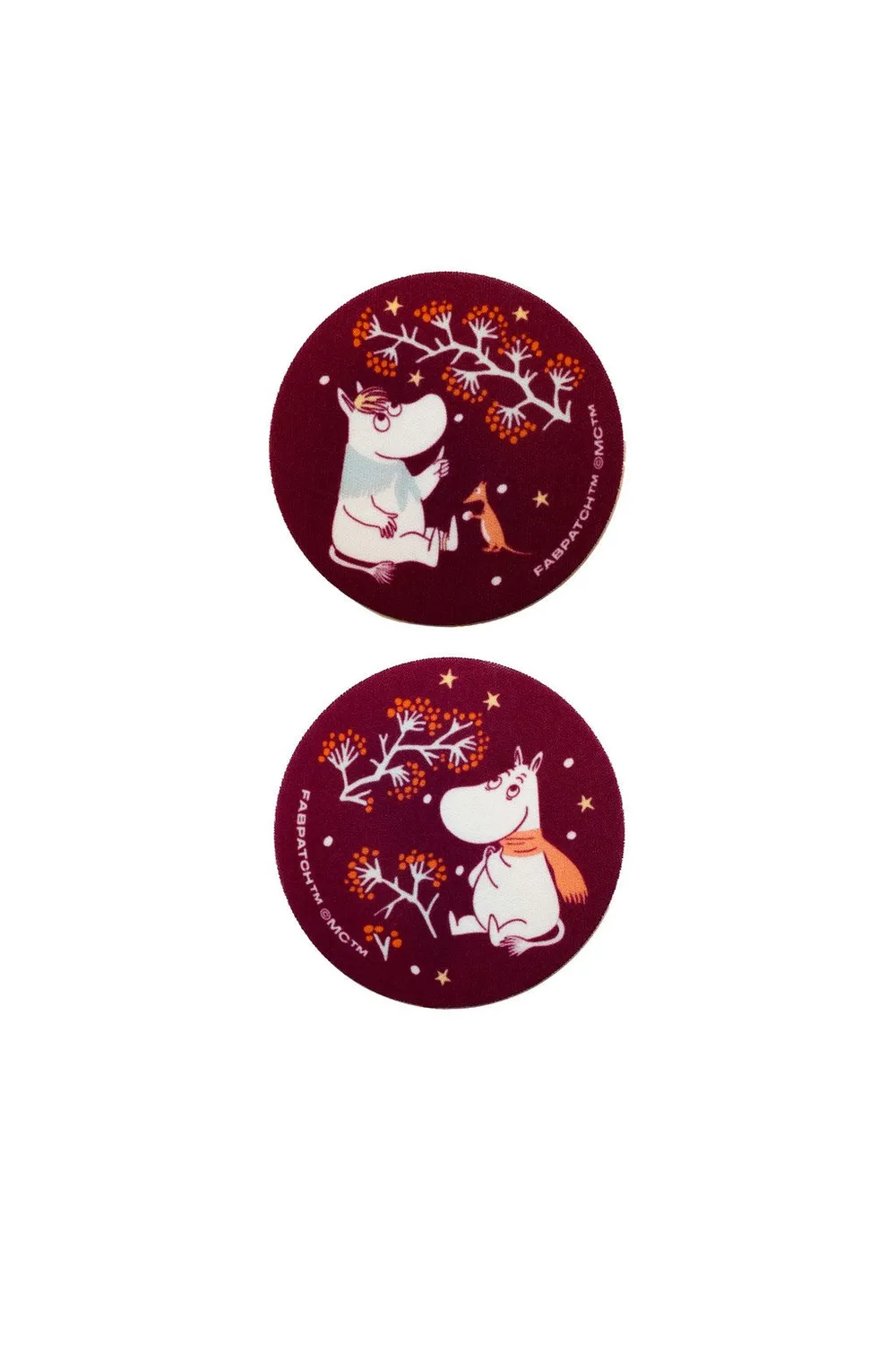 FabPatch Moomin Stargazing tekstillapper 2 stk røde