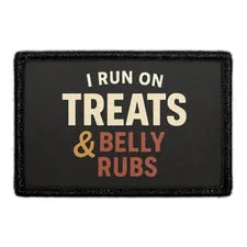 Pull Patch Treats Belly Rubs patch velcro hund