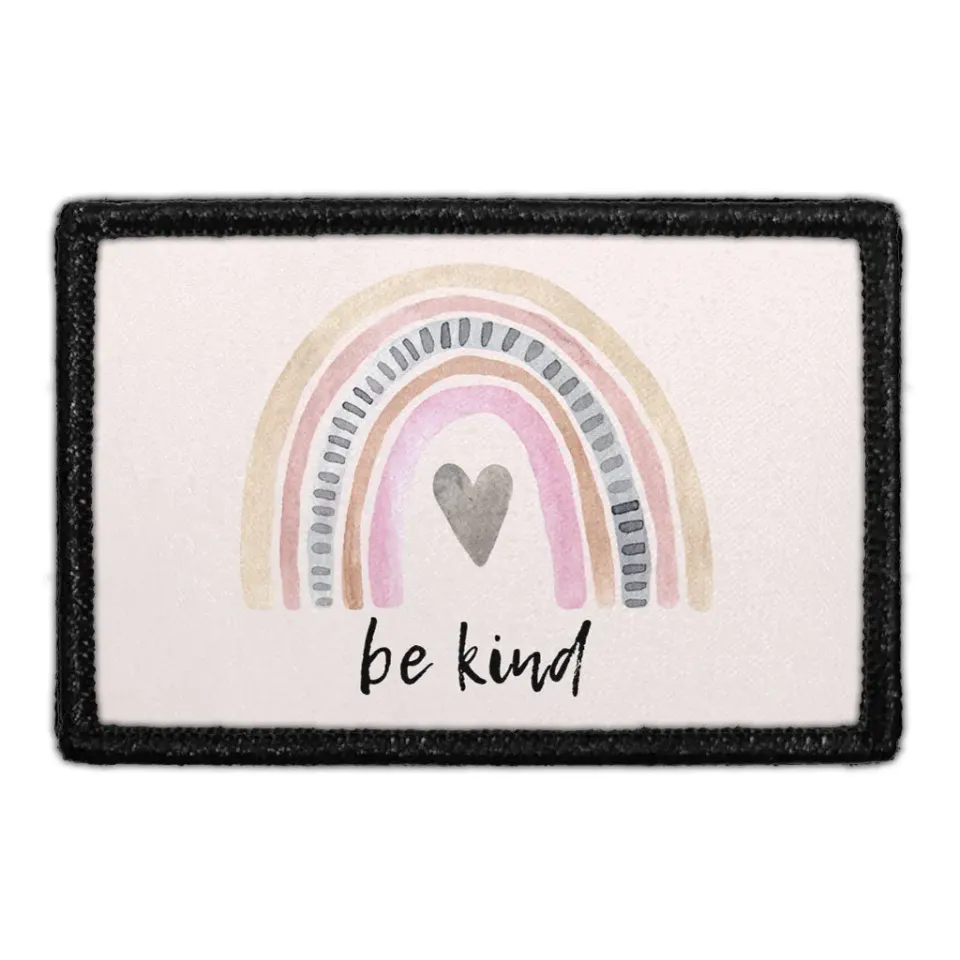 Pull Patch Be Kind Rainbows patch velcro