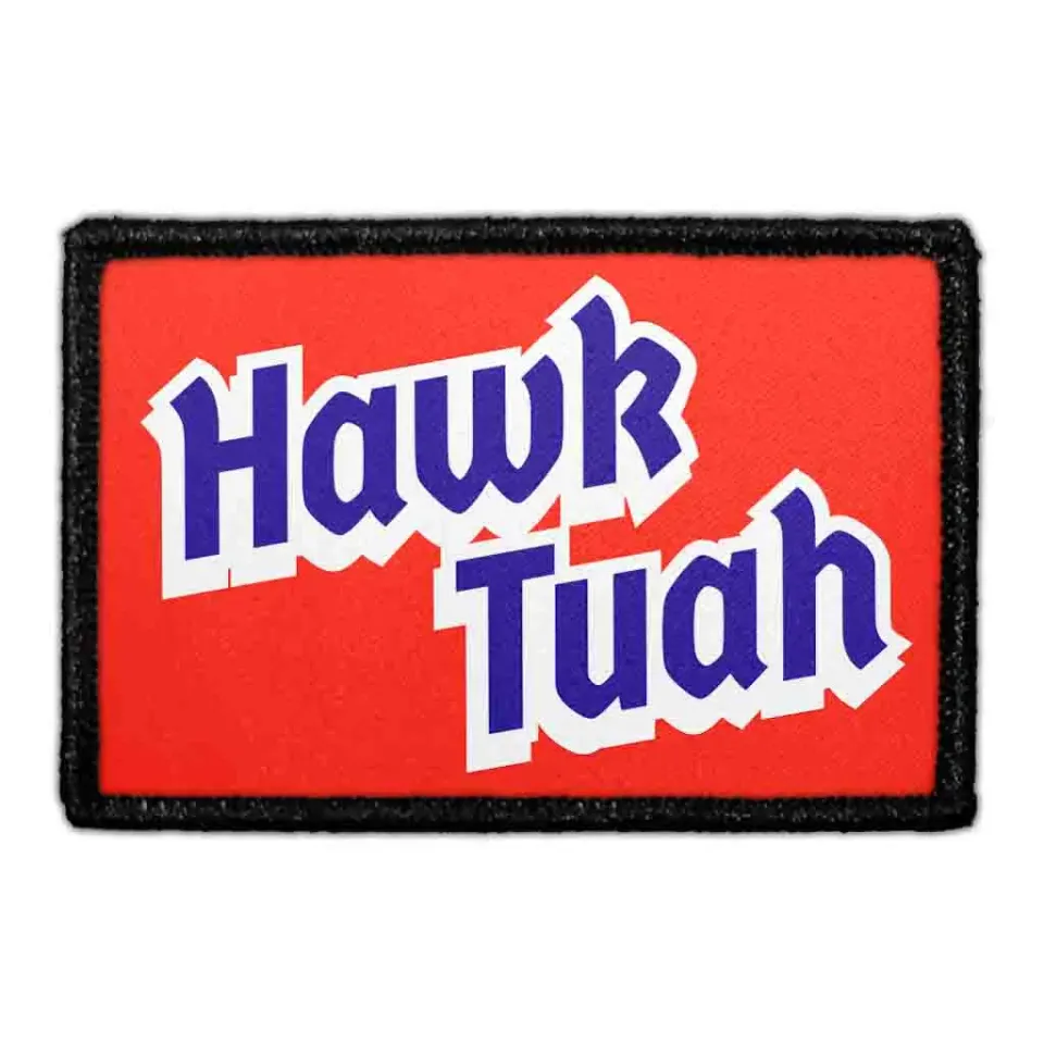 Pull Patch Hawk Tuah Red White Blue patch velcro