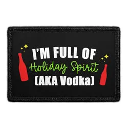Pull Patch Holiday Spirit Vodka patch med velcro