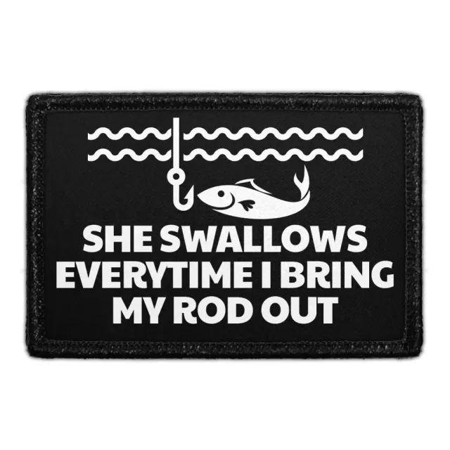 Pull Patch She Swallows Rod patch velcro fræk