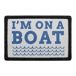 Pull Patch I'm On A Boat patch med velcro bølger