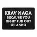 Pull Patch Krav Maga patch 1 stk velcro