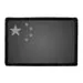 Pull Patch China Flag patch sort hvid velcro
