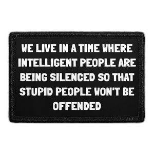 Pull Patch Intelligent People velcro patch 7,6x5 cm citat