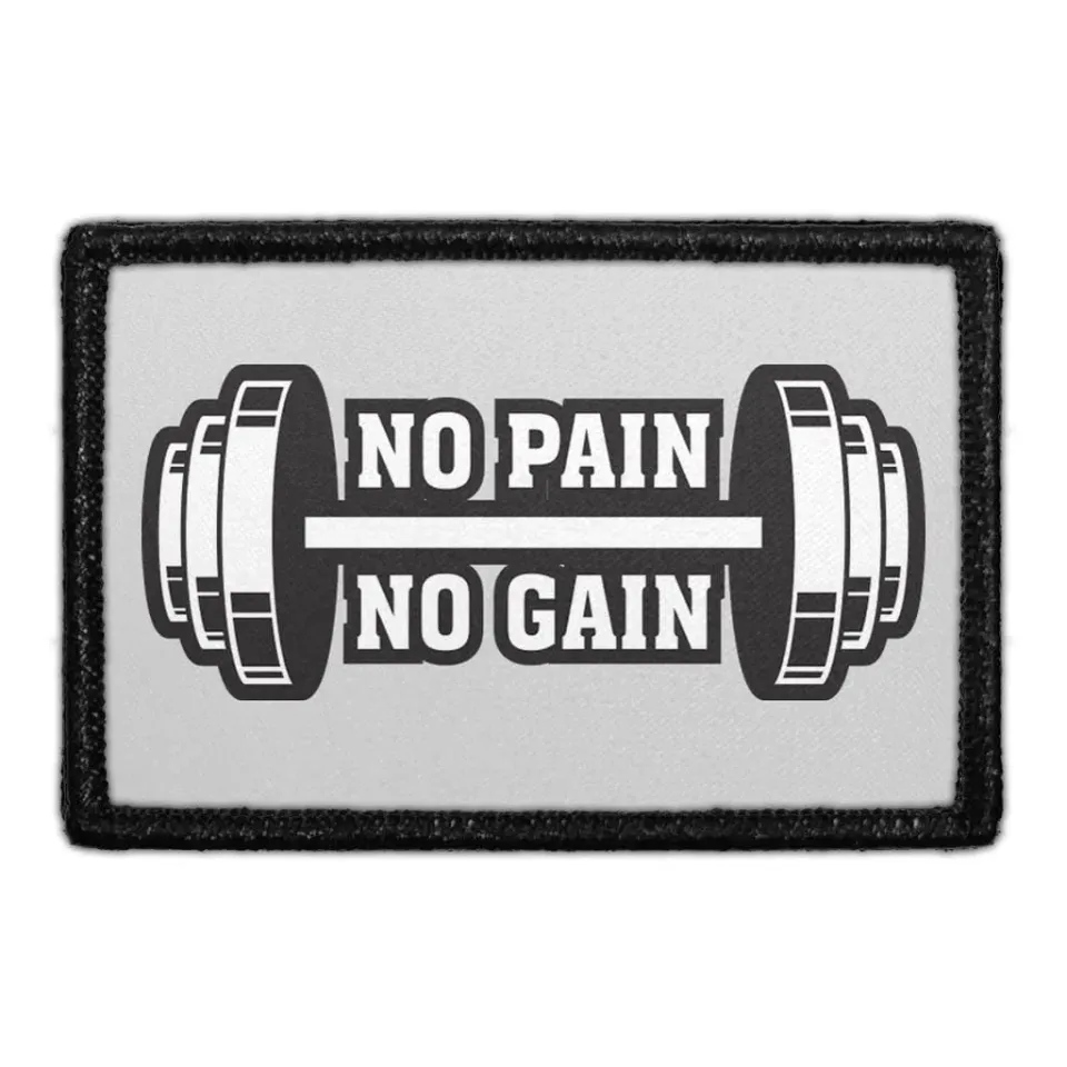 Pull Patch No Pain No Gain patch 7,6x5 cm velcro