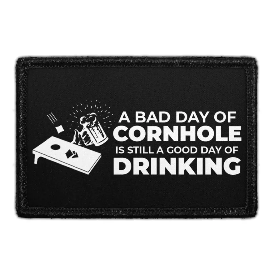 Pull Patch A Bad Day Of Cornhole patch velcro 76 mm