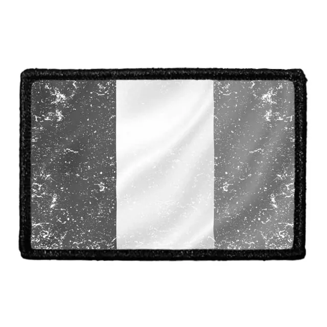 Pull Patch Ireland Flag patch sort-hvid vintage