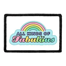 Pull Patch All Kinds Of Fabulous velcropatch regnbue