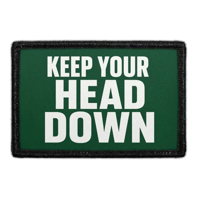 Pull Patch Keep Your Head Down patch golf humor