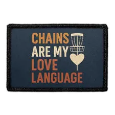 Pull Patch Chains Love Language patch med velcro