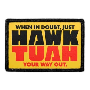 Pull Patch Hawk Tuah velcromærke 1 stk meme