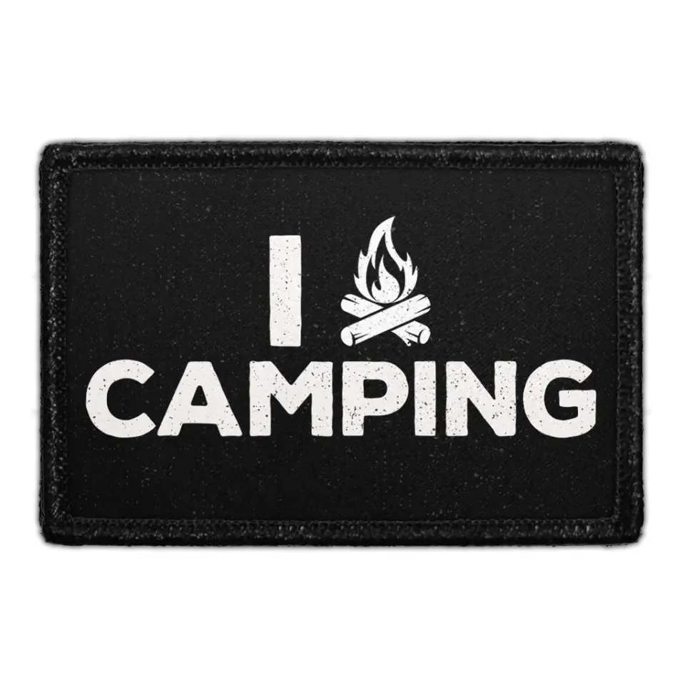 Pull Patch I Fire Camping patch med velcro – camping