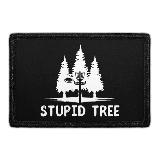 Pull Patch Stupid Tree patch med velcro 76x51 mm disc golf