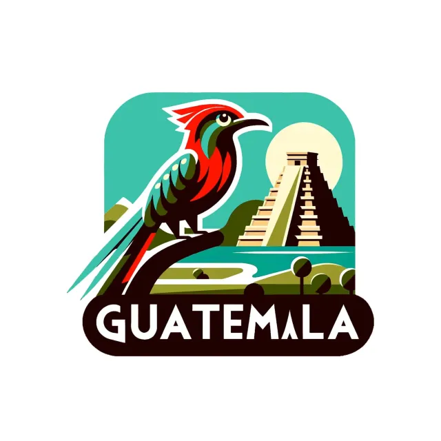 Vagabond Heart Guatemala sticker klistermærke vejrbestandig