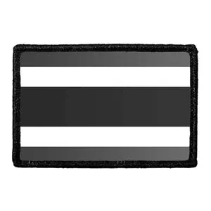 Pull Patch Thailand Flag Black and White patch velcro