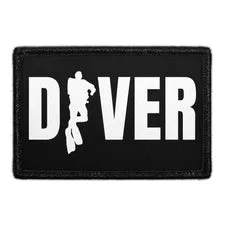 Pull Patch Diver patch med velcro dykker