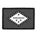 Pull Patch Arkansas State Flag patch sort hvid velcro