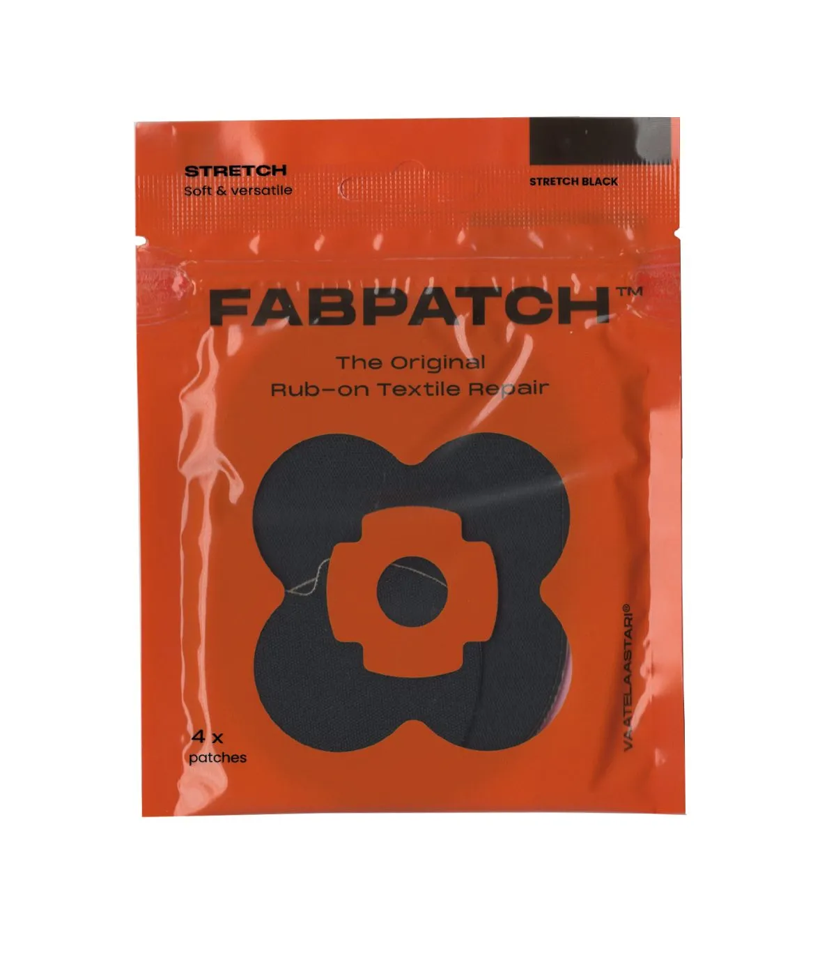 FabPatch STRETCH lapper sort 4 stk stretch