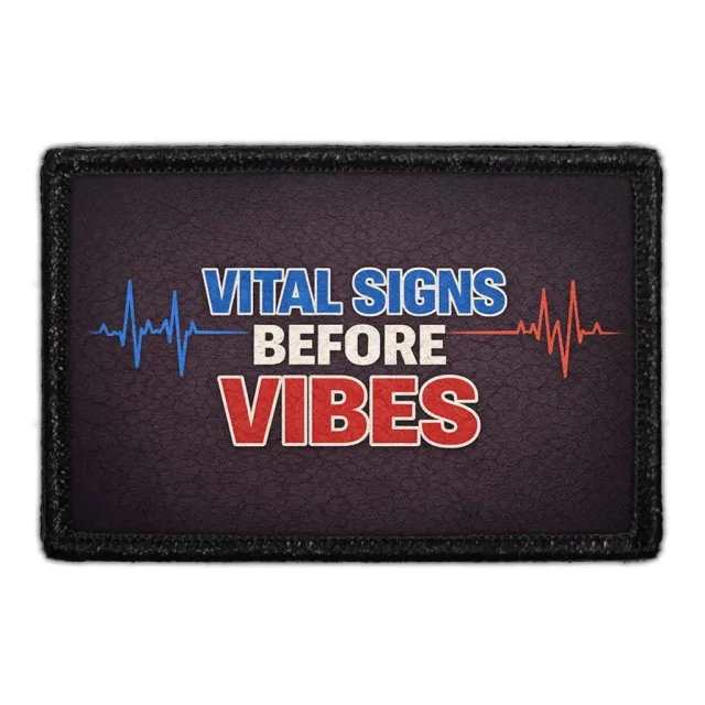 Pull Patch Vital Signs Before Vibes patch 3x2 EMS velcro