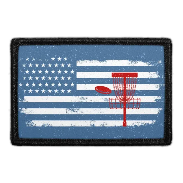 Pull Patch US Flag Disc Golf patch med velcro 1 stk