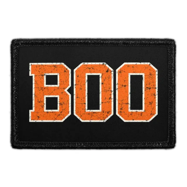 Pull Patch Varsity Boo halloweenpatch velcro
