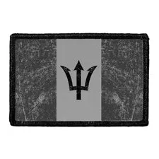 Pull Patch Barbados Flag patch sort hvid distressed