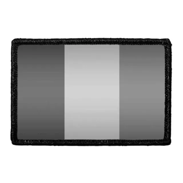 Pull Patch Ireland Flag patch sort hvid velcro