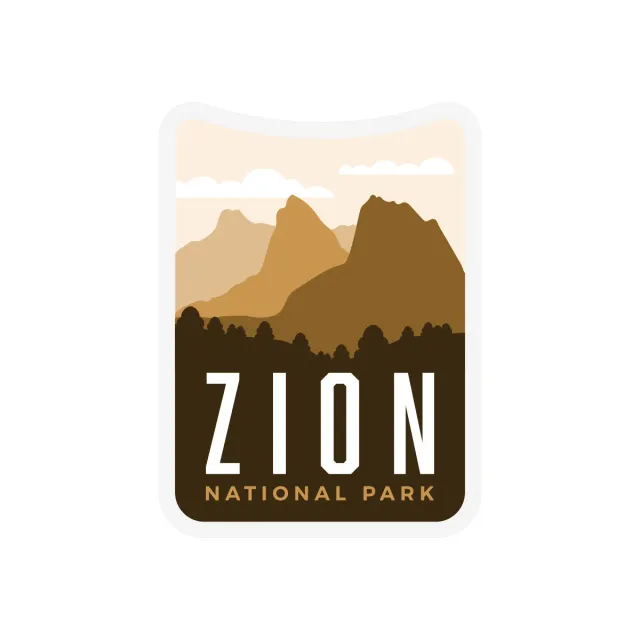 Vagabond Heart Zion National Park klistermærke vejrbestandig