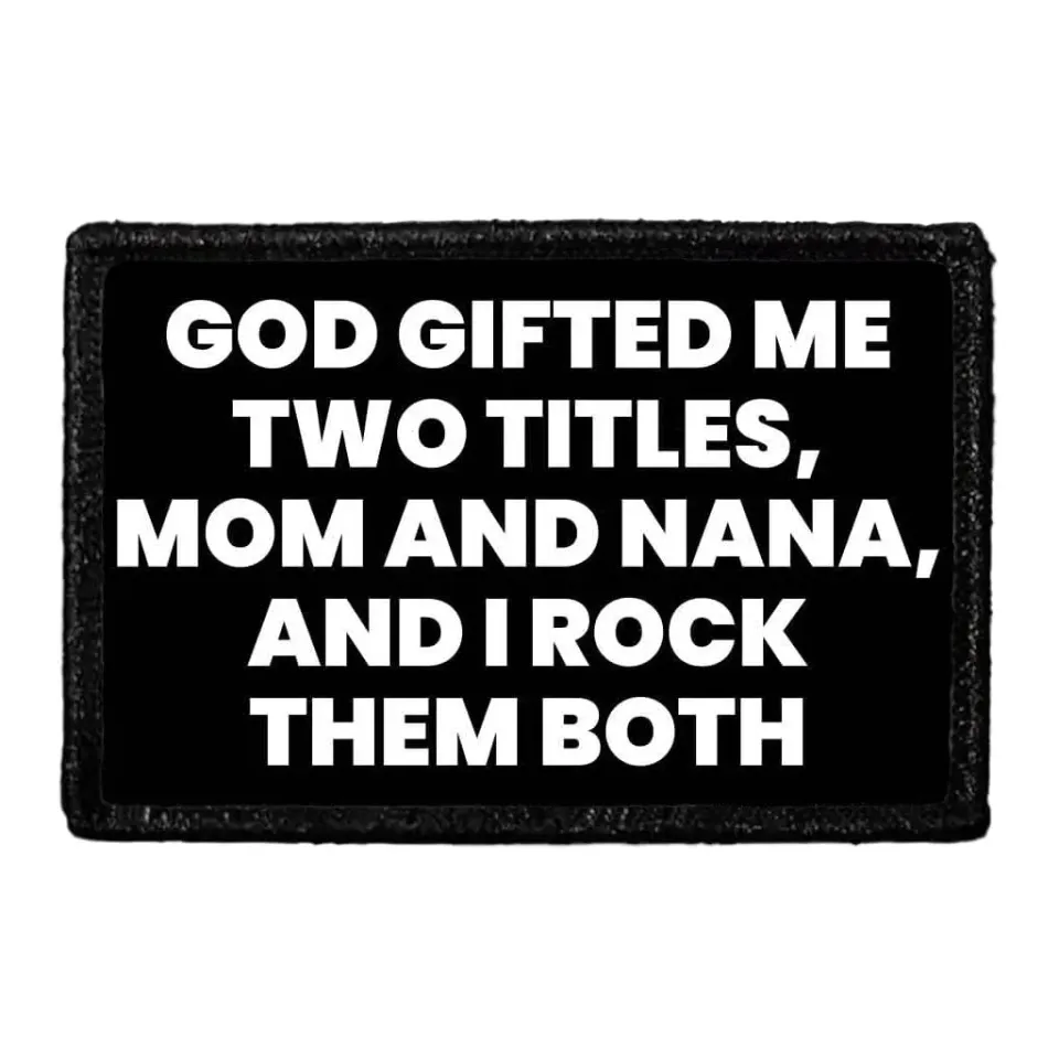 Pull Patch Mom and Nana patch med velcro 76mm